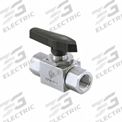 HAM-LET High Performance Ball Valve: 1/2 in, 316 Stainless Steel, Straight, FNPT x FNPT - Straight-Body Stainless Steel Ball Valves
