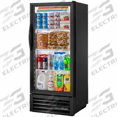 TRUE REFRIGERATION Refrigerated Merchandiser: 58 in x 24 7/8 in x 22 7/8 in, Black, Swing, 3 Shelves (MPN GDM-10-58-HC~TSL01). Key specifications — attr1277723: TRUE REFRIGERATION; attr1277683: R-290; attr1277688: Swing; attr1277691: Yes; attr1277694: Black; attr1280729: GDM.