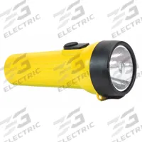 GRAINGER Flashlight: 65 lm, 35 hr Run Time at Max. Brightness, 80 m Max Beam, 1 Light Output, Yellow (MPN 492T30). Key specifications — Brand: GRAINGER; Battery Requirements - Broad: Requires 1 D.