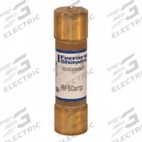 MERSEN Fuse: Class H, RF Series, Fast-Acting, 60 A, 250 V AC, Non-Indicating (MPN RF60). Key specifications — Manufacturer Part Number: RF60; Brand: MERSEN; Series: RF.
