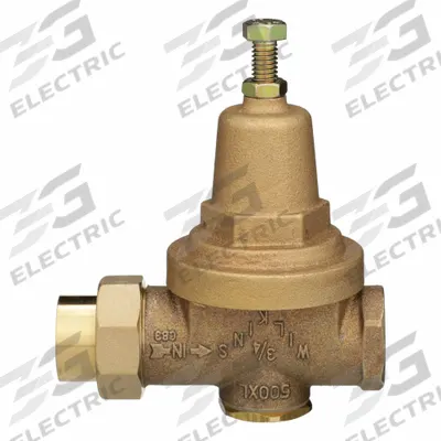 WILKINS Water Pressure Reducing Valve: FNPT x FNPT, 3/4 in Pipe Size, Bronze - High Capacity Water Pressure Regulators