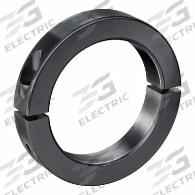 RULAND MANUFACTURING Shaft Collar: 2-Piece, Metric with Inch Bore, Round, Clamp-On - Steel Shaft Collars