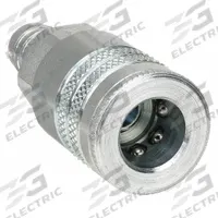 PARKER Quick Connect Hose Coupling: 3/8 in Body Size, 1/2 in Hose Fitting Size, Sleeve, Male (MPN 24-6B). Key specifications — Brand: PARKER; Coupling Locking Type: Sleeve; Hose Fitting Gender: Male.