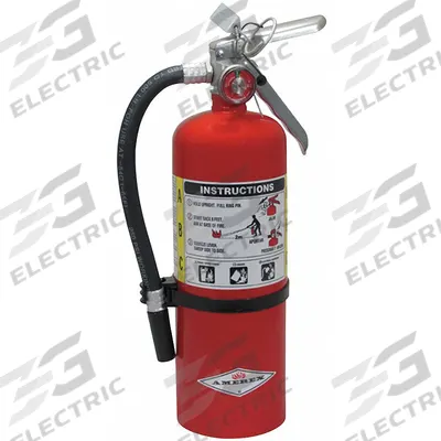 AMEREX Fire Extinguisher: 5 lb Extinguisher Capacity, 3A:40B:C - Class ABC Fire Extinguishers