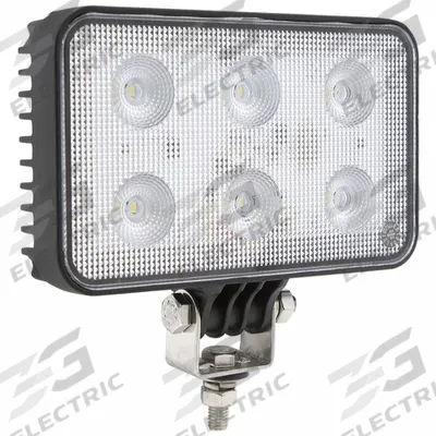 MAXXIMA Vehicle Work Light: Rectangular, Flood, LED, Bolt, Blunt Cut Wires, Universal - Vehicle Floodlights