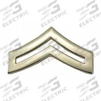 HEROS PRIDE Metal Rank Insignia: CPL. Chevron, 1 in, Silver, Metal, Clutch Pin, Rank Insignia, 1 PR (MPN 4420RN). Key specifications — attr1074238: Clutch Pin; attr188498: 1 in; attr188499: Silver; attr188500: Metal; attr188503: CPL. Chevron; attr193746: HEROS PRIDE.