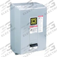 SQUARE D Magnetic Motor Starter: Non-Reversing, 2 Poles, NEMA Size 2, 45 A, 240V AC Coil (MPN 8536SDG6V03). Key specifications — Brand: SQUARE D; Coil Voltage: 220/240V AC; Phase: Single; Operator: None; Terminal Connection Type: Screw Clamp Terminals; Includes Pilot Light: No; Operator Controls: None; Auxiliary Contacts Included: No Auxiliary Contacts Included.