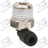 LEGRIS Push-Fit Elbow Fitting: 5/32 in OD x 1/4 in Pipe Size, Push-to-Connect x MBSPT, Black, 10 PK (MPN 3109 04 13). Key specifications — Brand: LEGRIS.