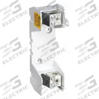BUSSMANN Fuse Block: Open Block Design, 1 Pole, 250 V AC, Box Lug, Non-Indicating (MPN HM25100-1CR). Key specifications — attr233046: BUSSMANN.