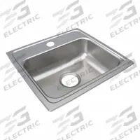JUST MANUFACTURING Bowl Drop-In Sink: 19 in Overall Lg, 18 in Overall Wd, 5 in Bowl Dp, 1 Bowls (MPN SLADA17519A501-J). Key specifications — Brand: JUST MANUFACTURING; Color Family: Silver/Gray.
