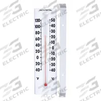 ACURITE Analog Thermometer: -40°F to 120°F /-40°C to 50°C, +/-4°F, Wall, +/-4°F (MPN 00330A2). Key specifications — Display Type: Liquid-in-Glass; Brand: ACURITE.