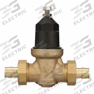 WILKINS Water Pressure Reducing Valve: 3/4 in Pipe Size, Cast Bronze, 15 psi to 75 psi - Standard Capacity Water Pressure Regulators