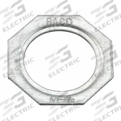 BELL Reducing Washer: 1 in x 1/2 in For Conduit Size, Steel, Silver, Fittings (MPN 1366). Key specifications — For Product Type: Fittings; Brand: BELL; For Conduit Size: 1 in x 1/2 in; Accessory Type: Reducing Washer; Color: Silver; Material: Steel.
