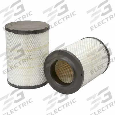 FLEETGUARD Automotive Air Filter: Round-Oval, Engine, Radial Seal, 9 9/32 in Outside Dia - Round/Oval Engine Air Filters