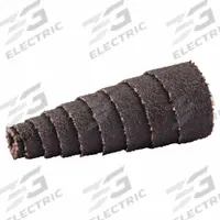 MERIT Cartridge Roll: Tapered, 3/4 in Dia x 2 in L, 3/16 in Pilot, Aluminum Oxide, 60 Grit, R228 (MPN 08834181820). Key specifications — Series: R228; Brand: MERIT.