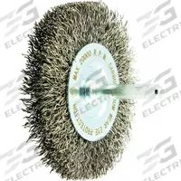 APPROVED VENDOR Wire Wheel Brush: Crimped Stainless Steel, 3" Dia x 5/8" Wd, 1/4" Shank, 0.012" Fill (MPN 66254442991). Key specifications — Brand: APPROVED VENDOR.