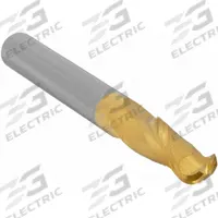 APPROVED VENDOR Ball End Mill: Carbide, TiN Coated, 2 Flute, 9/32" Mill Dia, 3/4" LOC, 2-1/2" OAL (MPN 221-001071)
