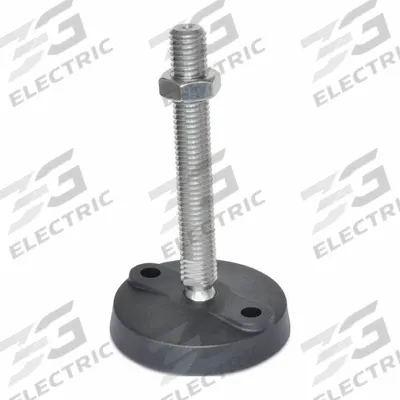 JW WINCO Male-End Leveling Mount: Swiveling Stud, 5/8"-11 Thread Size, 4.33 in - Swivel Male Leveling Mounts