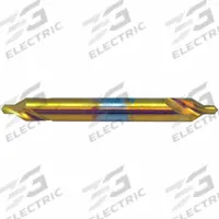 KEO Center Drill: Plain Type, #5, 60°, 4 in Overall Lg, TiN Coated Cobalt (MPN 907-000-557). Key specifications — Brand: KEO; End Type: Double End.