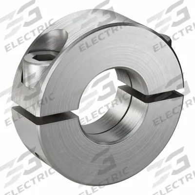 RULAND MANUFACTURING Shaft Collar: 2-Piece, Inch, Round, Clamp-On, 9/16 in Bore Dia - Stainless Steel Shaft Collars