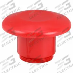 SIEMENS Mushroom Head: 30 mm Panel Size, Non-Illuminated, Non-Metallic, Red (MPN 52RC3D2). Key specifications — Manufacturer Part Number: 52RC3D2; Compatible Operator Illumination: Non-Illuminated; Compatible with Series: 52BP; Head Attachment Type: Screw-On; Head Material: Plastic; Brand: SIEMENS.