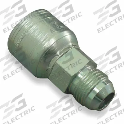 AEROQUIP Hydraulic Crimp Fitting: Steel x Steel, Straight, -10 For Hose Dash Size - Aeroquip Crimp Hydraulic Hose Fittings with JIC Connection