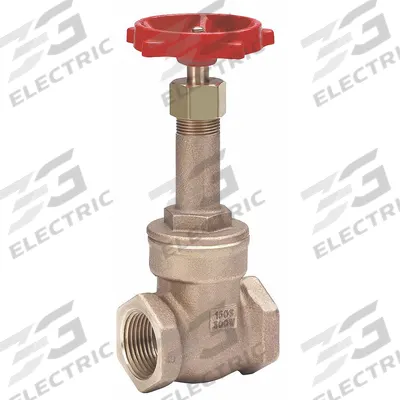 MILWAUKEE VALVE Gate Valve: 3/8 in, Bronze, Rising, FNPT x FNPT, 200 psi Max. Pressure (CWP) - Rising Stem Bronze General Purpose Gate Valves