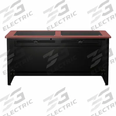 VERSADESK Computer Desk: Wood, Cherry, 0 Drawers, 60 in Overall Wd, 31 in Overall Ht - Downview Computer Desk