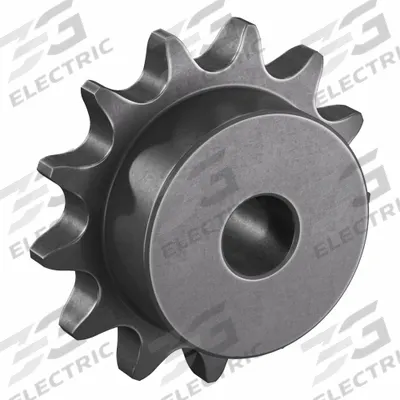 TRITAN Sprocket: One-Sided Hub, For Single Strands, 60, 13 Teeth, 3.134 in Pitch Dia - Size 60 Plain-Bore Roller Chain Sprockets