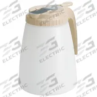 TABLECRAFT PRODUCTS COMPANY Dispenser: 48 oz Capacity, White, Plastic, 4 3/4 in Overall Ht, Almond (MPN 748A)