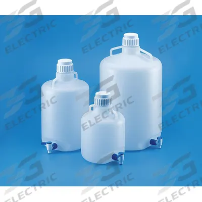 APPROVED VENDOR Carboy: 19.98 L, 5.28 gal, Polypropylene, 83 mm Body Dia, Spigot - Round Carboys & Jugs with Spigots