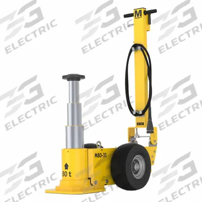 ESCO/EQUIPMENT SUPPLY Heavy Lifting Jack: Steel, Remote Control, Air/Hydraulic - High-Tonnage Wheeled Jacks