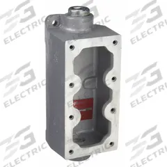 APPLETON ELECTRIC Mounting Body: 2 Gangs, Iron, 3/4 in Hub Size, Dead End, 9 3/16 in Overall Ht (MPN EDS247). Key specifications — Brand: APPLETON ELECTRIC; Hub Type: Dead End.
