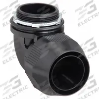 Liquid-Tight Conduit Fitting: Plastic, 2 in Trade Size, Insulated, 90° Elbow (MPN LT9200P). Key specifications — Insulated: Insulated; Box Connection: 2 in MNPT; Hazardous Location Rating: Class I, Division 2; Brand: THOMAS & BETTS.
