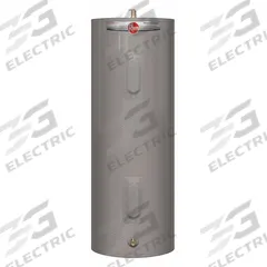 RHEEM Electric Water Heater: 240V AC, 30 gal, 4,500 W, Single Phase, 47.5 in Ht, 21 gph @ 90°F (MPN PROE30 T2 RH95). Key specifications — Phase: Single; Brand: RHEEM.
