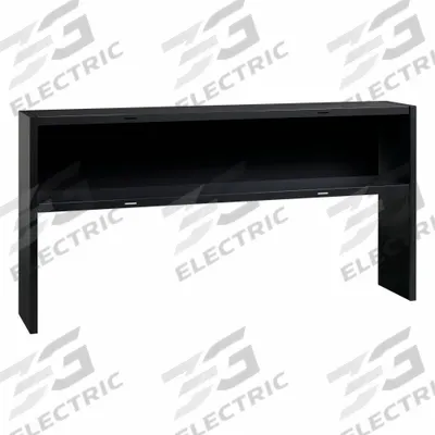 HIRSH Desk Hutch: Black, 0 Drawers, 71 in Overall Wd, 36 in Overall Ht - Hutches