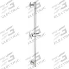 SPEAKMAN Shower Slide Bar: Metal, Polished Chrome Finish, 25 3/4 in Overall Ht, 4 5/8 in Overall Wd (MPN SA-1002). Key specifications — Finish: Polished Chrome; Product Type: Shower Slide Bar; Brand: SPEAKMAN; Material: Metal.