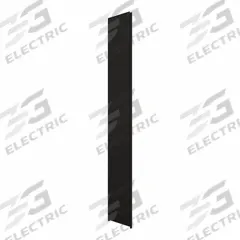 HADRIAN Pilaster: Stainless Steel, Powder-Coated, Black, 82 in Ht, 7 in Wd, 1 1/4 in Thick (MPN 541007-510). Key specifications — Door Swing: Right Hand In/Left Hand Out; Brand: HADRIAN; Color: Black; Finish/Texture: Powder-Coated.
