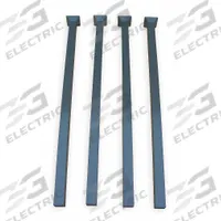 APPROVED VENDOR Stack Rack Post Set: 2 1/8 in x 2 1/8 in x 36 in, 4,000 lb Load Capacity, Steel (MPN PT-4-36). Key specifications — attr4948: Steel; attr38467: APPROVED VENDOR; attr38469: Gray; attr38471: Powder Coated.