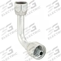 AEROQUIP Hydraulic Crimp Fitting: Steel x Steel, 90° Elbow, -8 For Hose Dash Size, JIC x Crimp (MPN 1AA8FJC8). Key specifications — Fitting Gender: Female x Genderless; Fitting Connection Type: JIC x Crimp; Thread Size: 3/4"-16; For Hose Dash Size: -8; Brand: AEROQUIP.