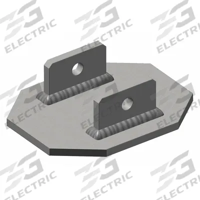 MILLER BY PIP Anchor Plate: 3 Workers Per System - Anchor Plates for Telescoping Post Anchors