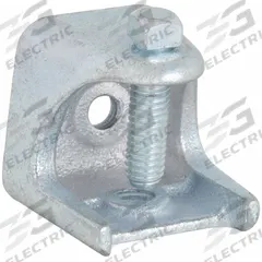 Beam Clamp: Malleable Iron, 1.84 in Overall Lg, 100 lb Load Capacity (MPN 2538). Key specifications — Load Capacity: 100 lb; Overall Length: 1.84 in; Overall Width: 1.9 in; Overall Height: 1.84 in; Material: Malleable Iron; Standards: cULus; Manufacturer Part Number: 2538; Country of Origin: Varies (subject to change).