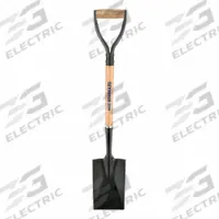 SEYMOUR MIDWEST Spade Shovel: Steel Blade, 16 ga, D-Grip Handle Type, Wood Handle, 30 in Handle Lg (MPN 49334). Key specifications — Handle Color: Natural; Blade Material: Steel.