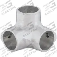 Structural Pipe Fitting: Side Outlet Elbow, Elbow, 1 1/4 in For Pipe Size, Aluminum, Gray (MPN 9-7). Key specifications — Manufacturer Part Number: 9-7; Brand: HOLLAENDER; Finish: Mill; Material: Aluminum; Product Type: Side Outlet Elbow.