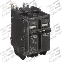 GE Miniature Circuit Breaker: THQB, 40 A, 120/240V AC, Single Phase, 10kA at 120/240V AC, Std (MPN THQB2140). Key specifications — attr195972: 40 A; attr195973: 120/240V AC; attr195974: Single; attr195975: 10kA at 120/240V AC; attr195976: Load Centers.