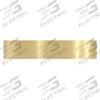 ROCKWOOD Door Kick Plate: 34 in Wd, 6 in Ht, Brass (MPN K1050 6X34.3). Key specifications — Brand: ROCKWOOD.