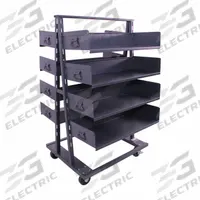 VALLEY CRAFT A-Frame Cart: 2,500 lb, 8 Shelves, Gray, 38 in L x 30 in W x 63 in H, 2 Usable Sides (MPN F89065VCGY). Key specifications — Color: Gray; Includes: (8) Large Trays; Caster/Wheel Configuration: (2) Swivel; Brand: VALLEY CRAFT.