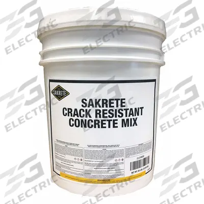 SAKRETE Concrete Mix: Crack Resistant, 50 lb Container Size, Pail - High-Performance Concrete Mix