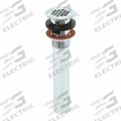 APPROVED VENDOR Grid: Brass, Chrome, 8 in Overall Ht, 1 1/4 in Overall Dia (MPN 35072). Key specifications — Product Type: Sink Drain; Brand: APPROVED VENDOR; Finish: Chrome; Material: Brass; Includes: Locknut.