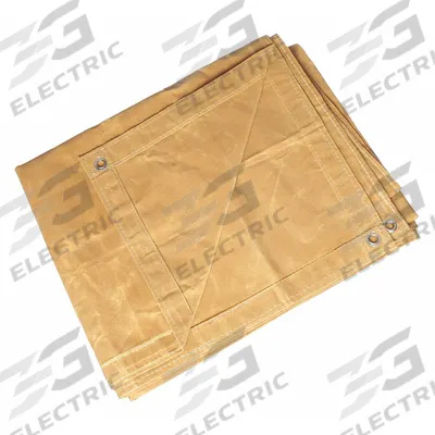 APPROVED VENDOR Tarp: 15.5 ft Lg, 11.5 ft Wd, Heavy Duty, 20 mil, Cotton Canvas, Tan - Canvas Tarps